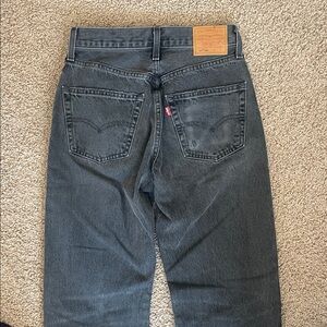 Levi's Dark Gray Straight Jeans